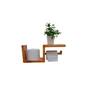 Porta Papel Higiénico de Madera.